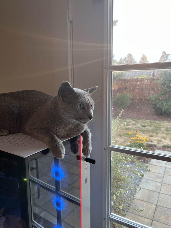 Earl on computer