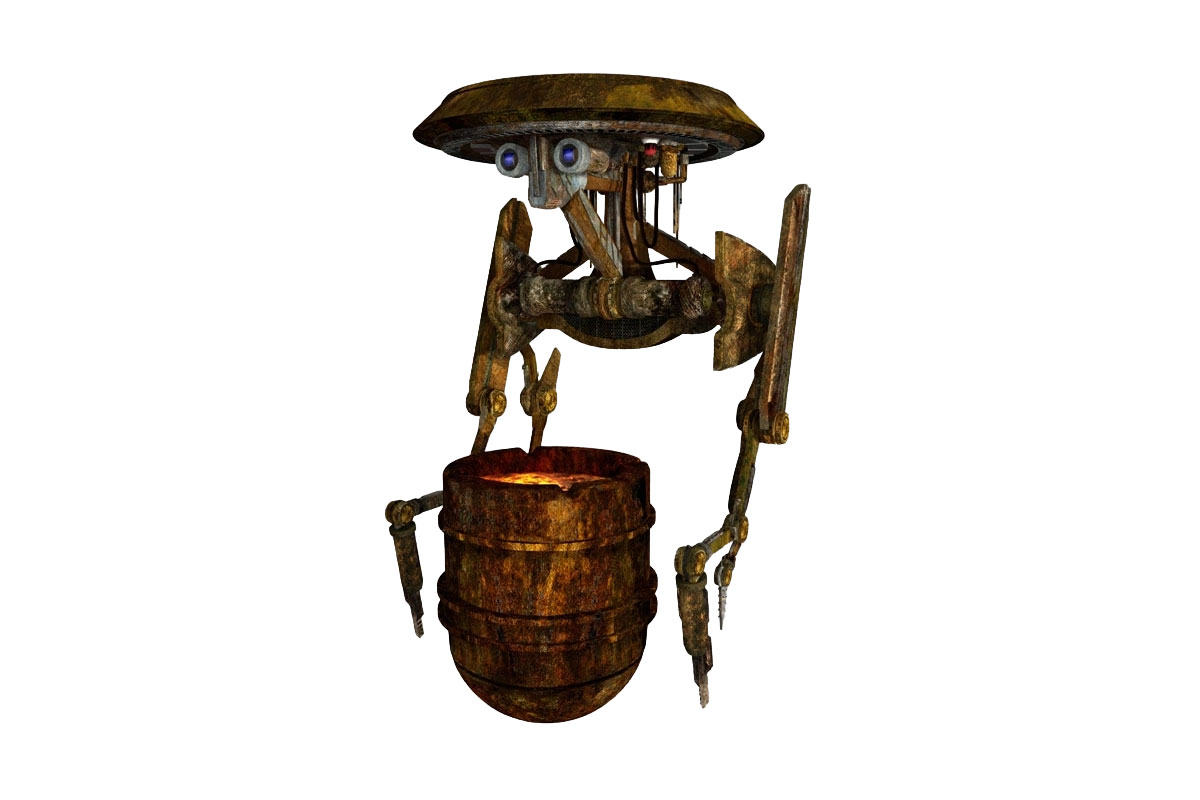 Mustafar mining droid